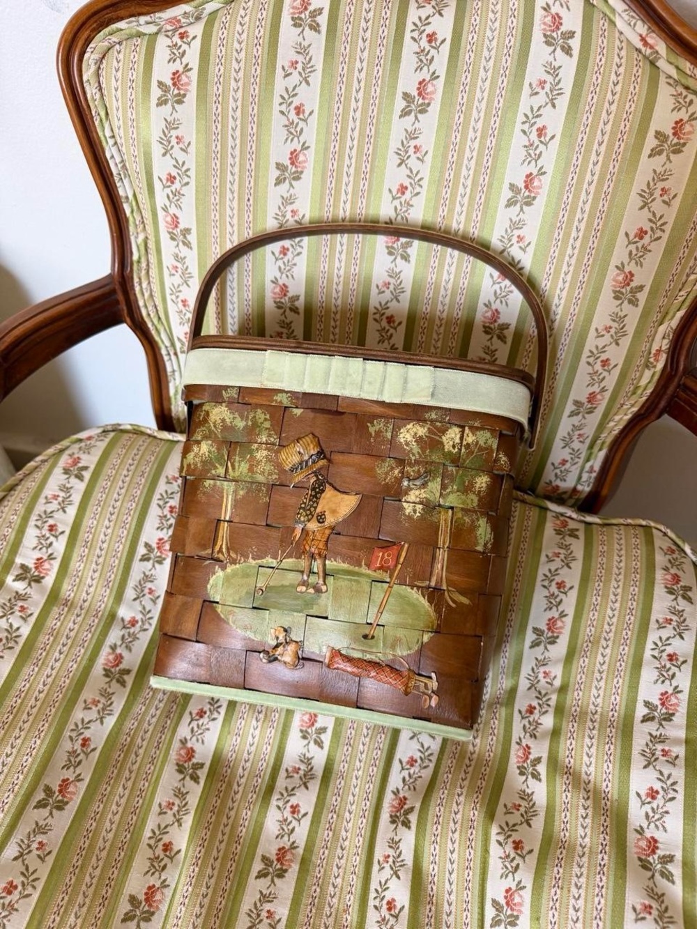 Vintage 1970s Handmade Basket Handbag Purse